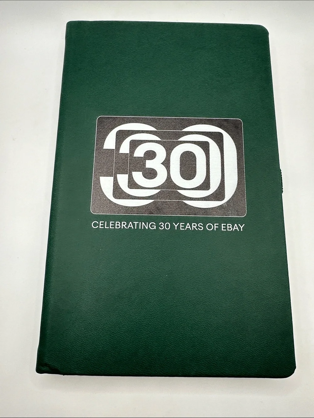 Castelli Green Journal Celebrating 30 Years of eBay Lined Pages Ribbon Bookmark